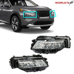 Set of 2 LED Headlights for Nissan Rogue SL/SV (2021–2023) Chrome Housing