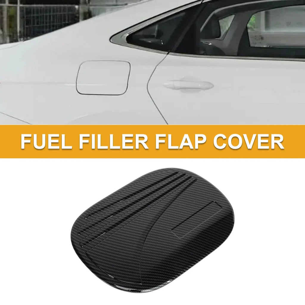 Fuel Tank Door Cap for Hyundai Tucson 2019-2020 Carbon Fiber Black