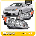 Headlight Assembly for Buick LaCrosse (2010–2013) Chrome Housing Pair
