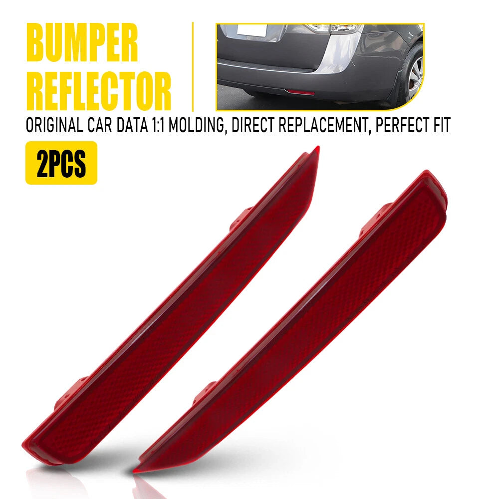 Set of 2 Rear Bumper Reflector Lights for Honda Odyssey (2011–2017)
