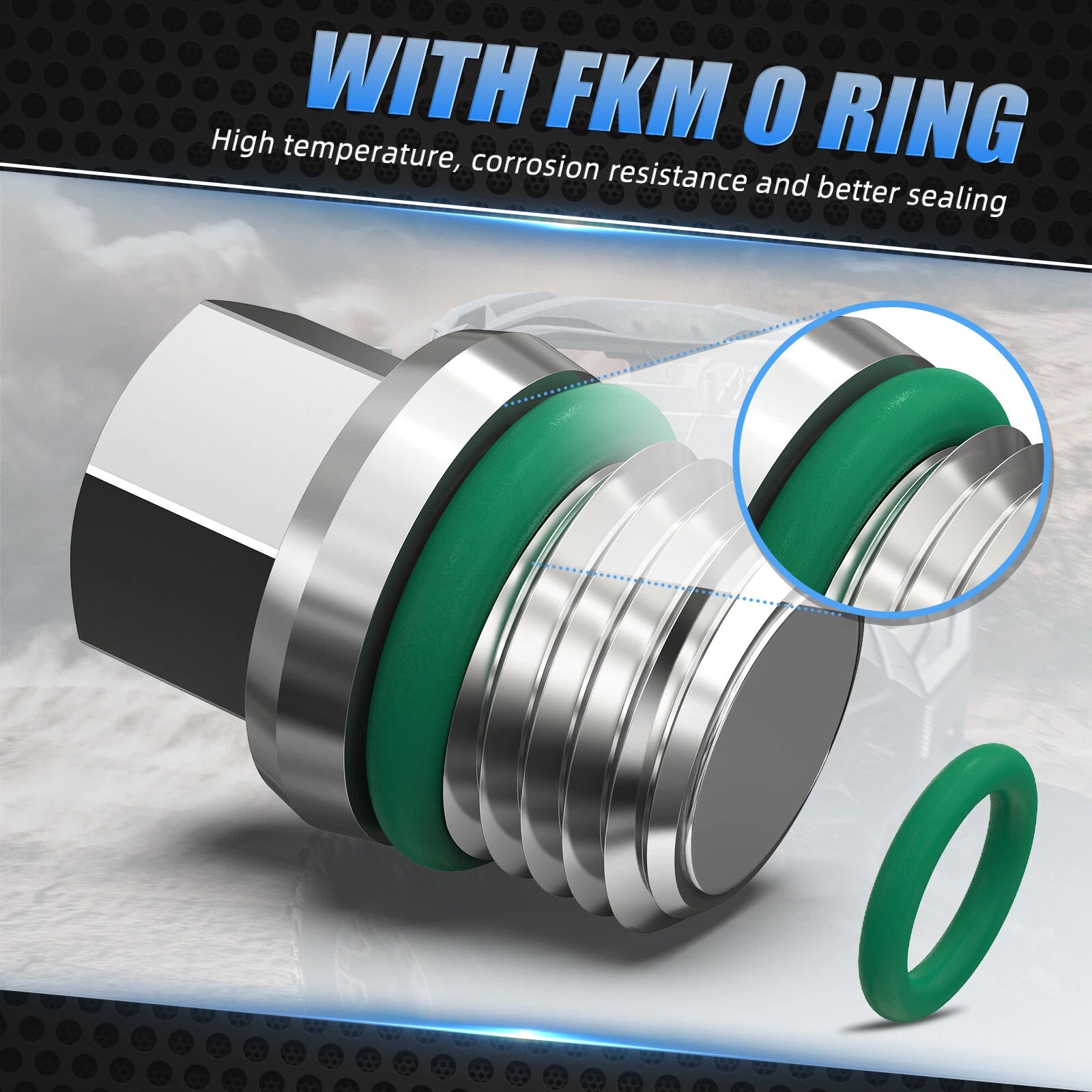 Magnetic Oil Drain Plug for Can-Am Maverick X3 (#715900563)