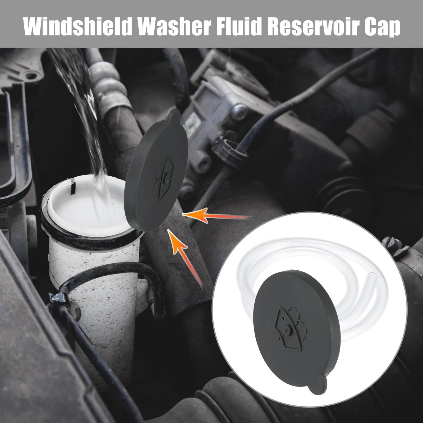 Fluid Reservoir Tank Bottle Cap Cover for Nissan Rogue (2008–2013) B8913-JG000