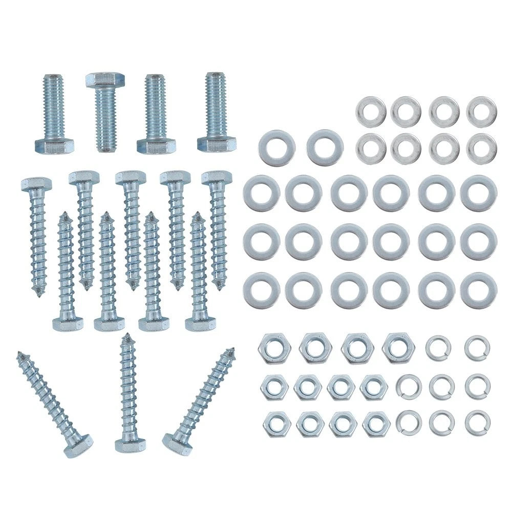 Set of 4 8" Galvanized Swivel Top Bunk Bracket Kit for Boat Trailer