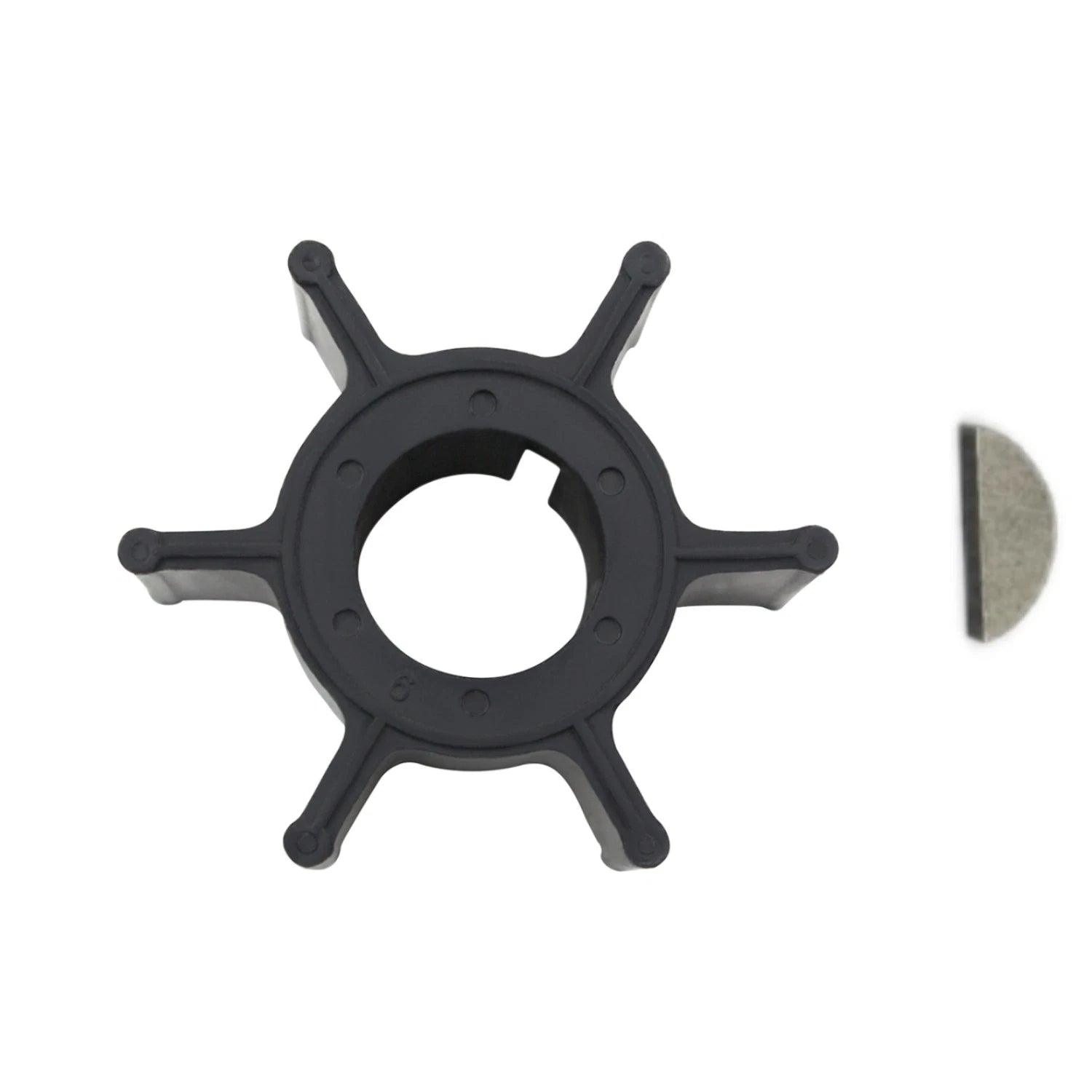 Outboard Water Pump Impeller & Key for Mercury 8-15 HP (8A, 8K, 15A)