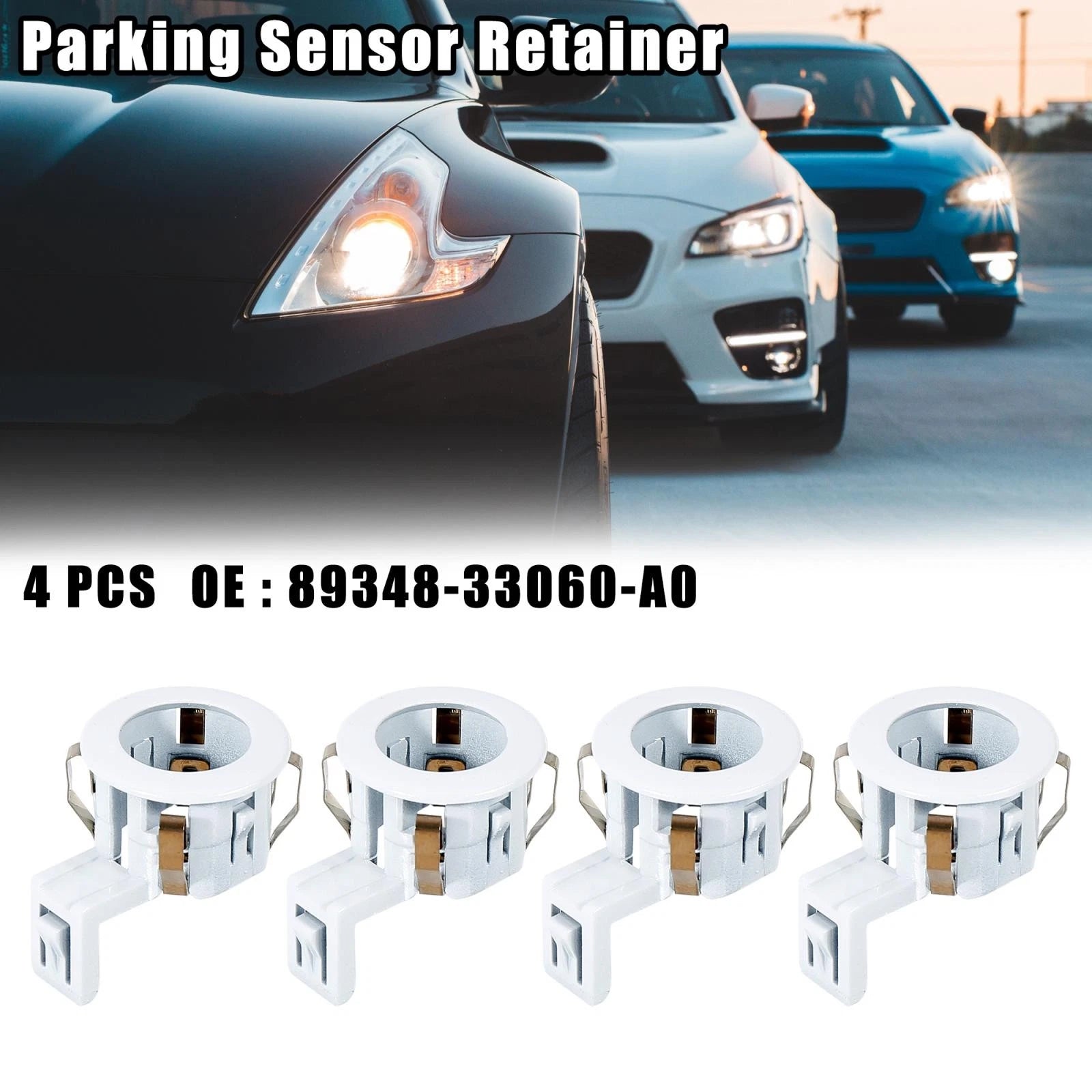 Set of 4 Parking Sensor Retainer Clips for Toyota Sienna Sequoia (2011–2020)