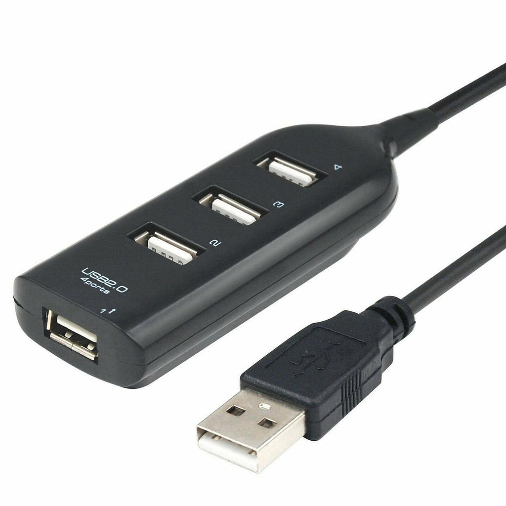4-Port USB 2.0 High-Speed HUB Splitter for Desktop & Laptop (2015-2025)