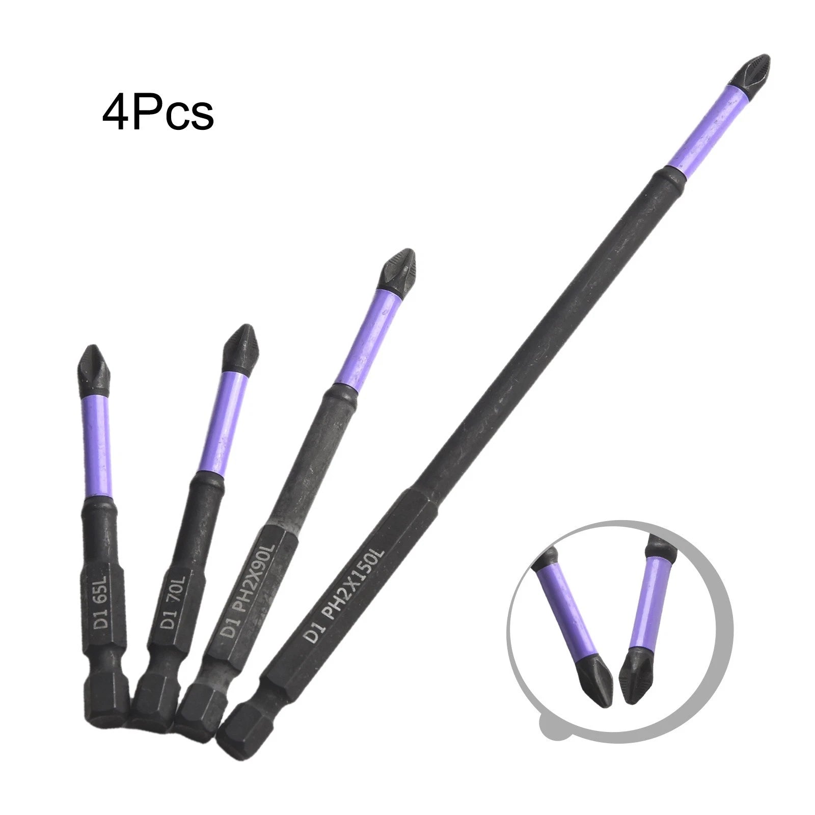 Cross Screwdriver Drill Bit Set for Hand Tools (Impact-resistant, Alloy Steel)