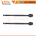 2X Front Inner Tie Rod End Links EV195 for Buick LaCrosse, Chevy Impala (2005–2016)