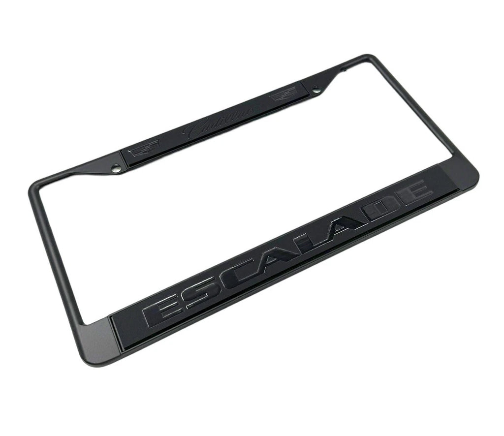License Plate Frame Premium Black for Cadillac Escalade (2015–2020)