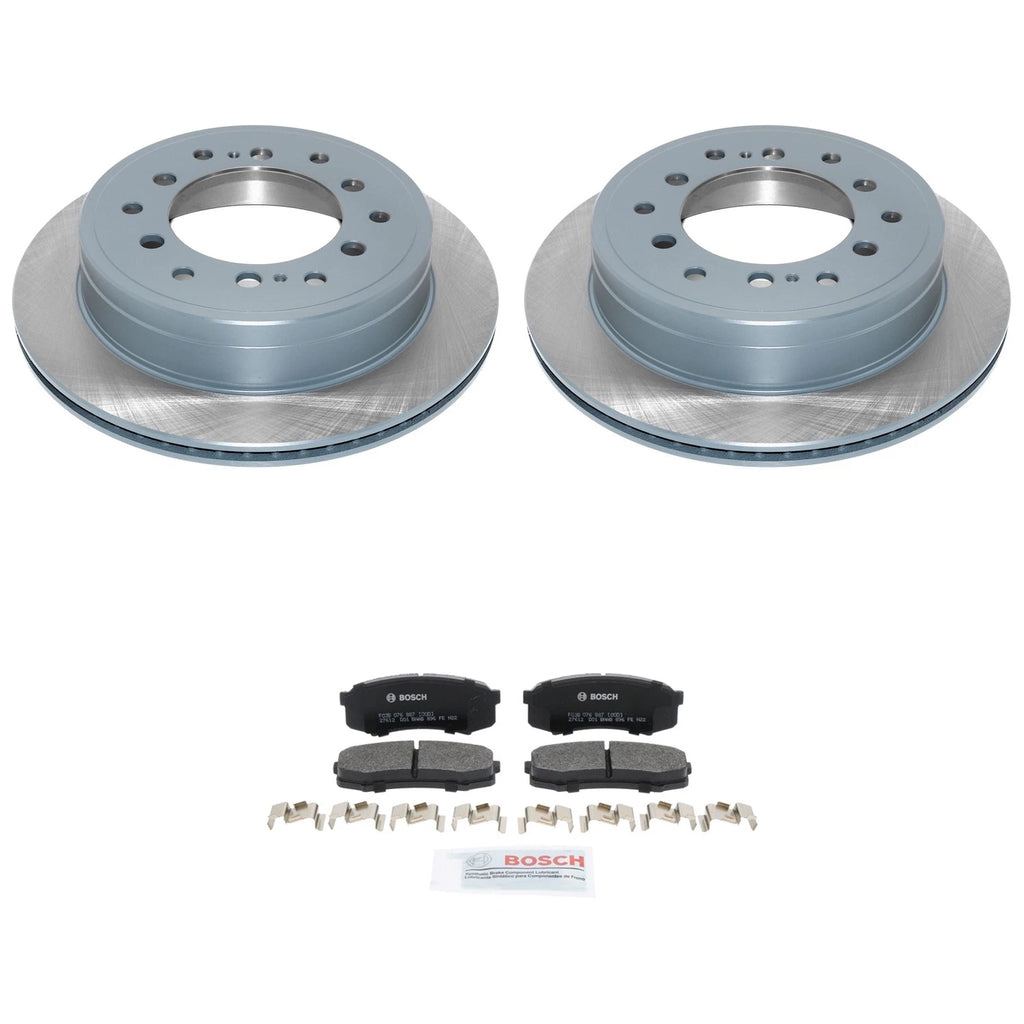 Set of 2 DuraGo Rear Rotors & Bosch QuietCast Pads for FJ Cruiser (2007–2014)