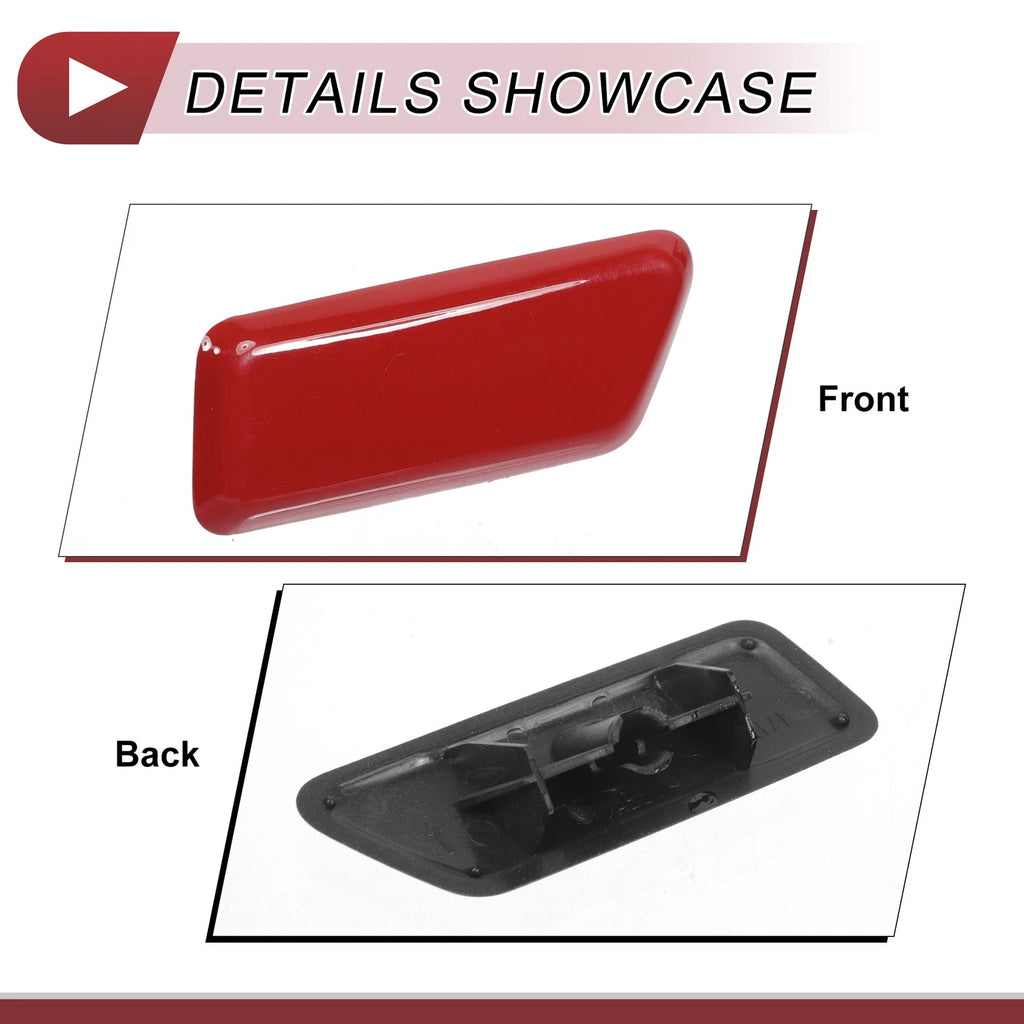 Front Right Washer Nozzle Cover Cap for Mitsubishi Outlander (2006–2018) Red
