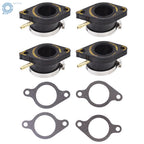 Set of 2 Carburetor Intake Manifold Boots for Yamaha Maxim XJ550 (1981–1983)
