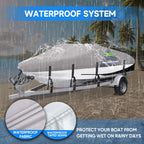 Pontoon Boat Cover for Neverland 14-24 ft (Waterproof, UV, Heavy Duty)