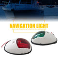 2X Waterproof Red Green 8 LED Navigation Lights for Boat Pontoon (N/A)