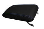 Carbon Fiber Console Lid Cover for Mitsubishi Eclipse (1995–1999) Blue Stitch