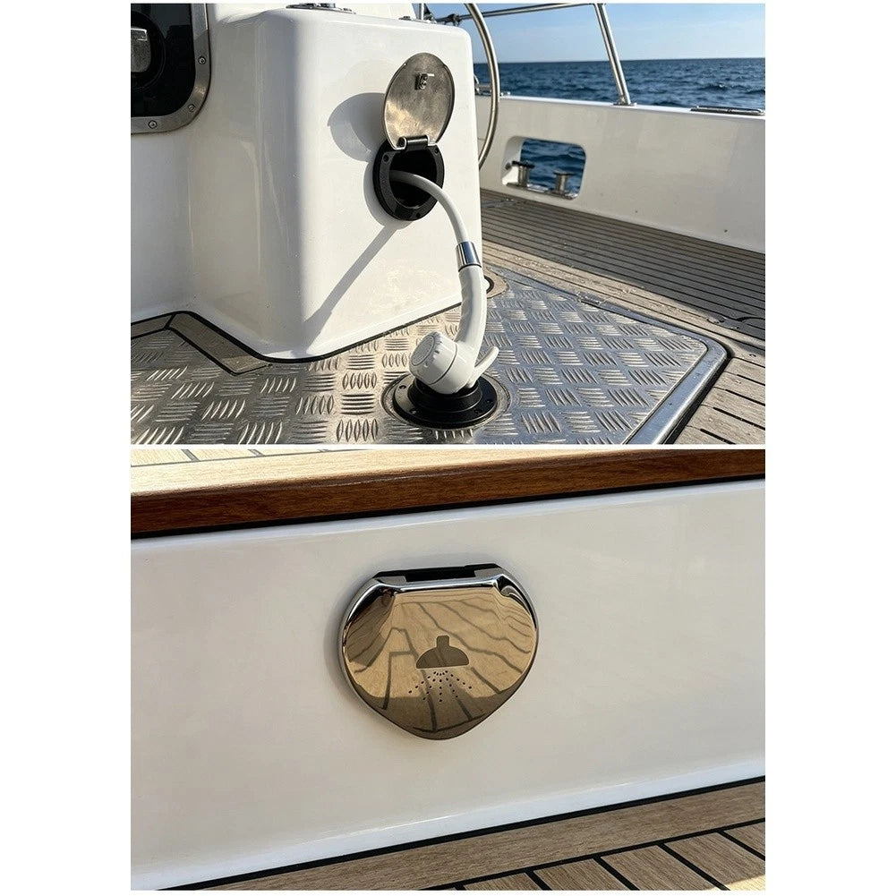 Shower Head Set for Boat with Waterproof Locking Cover & 2.4m Hose