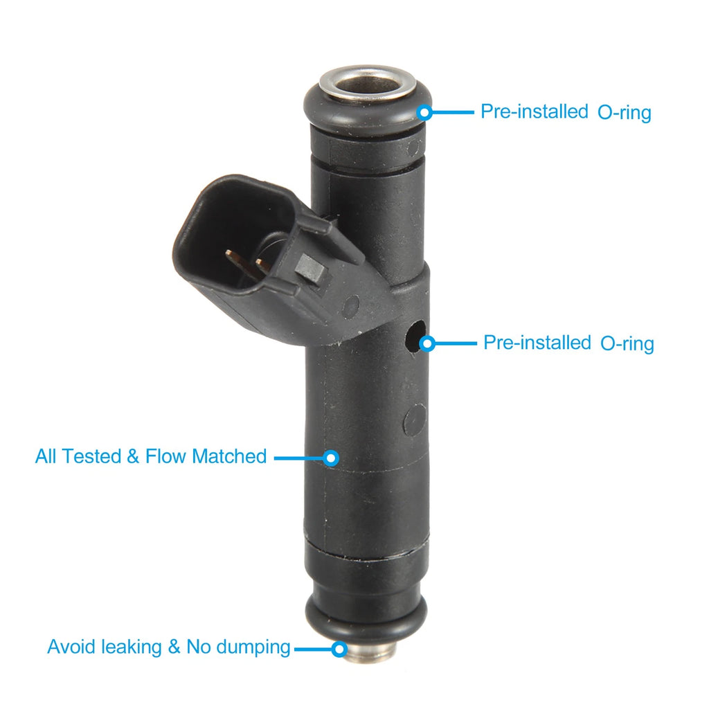 6 Pcs Fuel Injector Nozzle YR3E9F593A6A for Ford F-150 XL XLT (2002–2003)