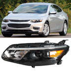 Headlight for Chevy Malibu (2016–2018) Driver Left Side Halogen