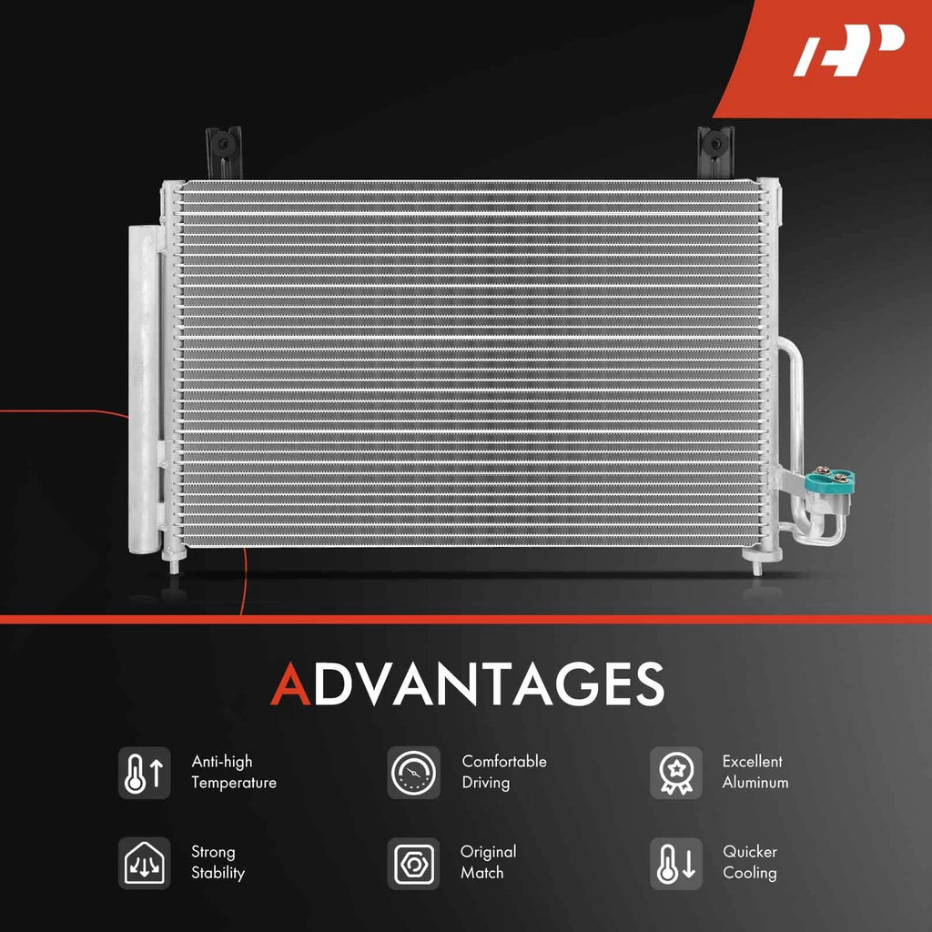 A/C Condenser with Receiver Drier for Kia Rio (2003-2005)