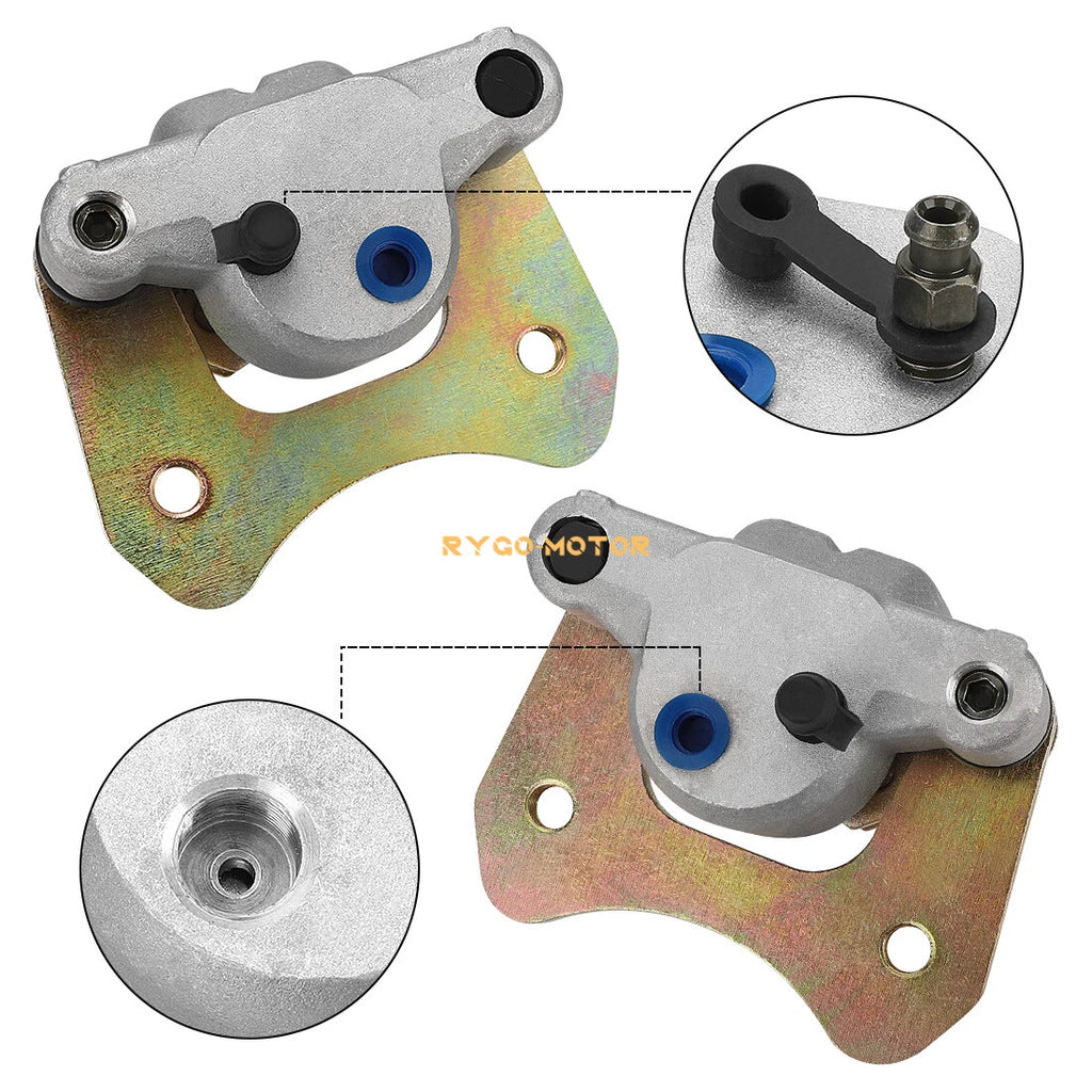 Set of 2 Rear Brake Calipers with Pads for Polaris ATP 330 500 4X4 (2004)