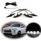 4X Smoked Lens White LED Running Lights for Toyota 4Runner (2014–2019)