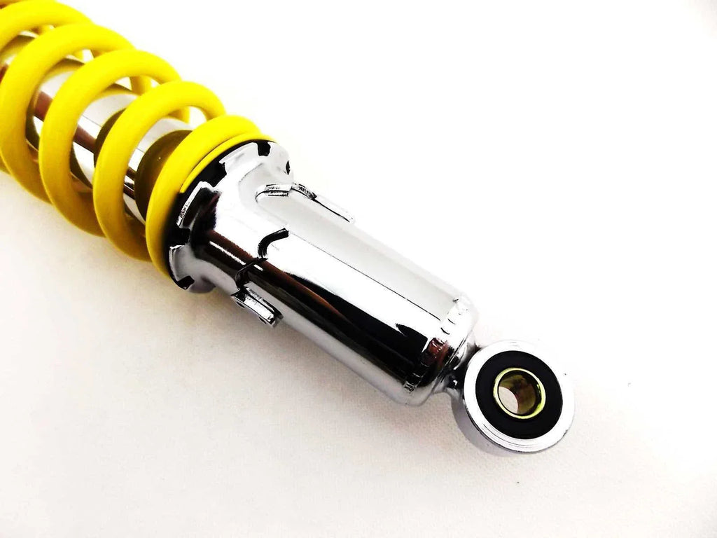 365mm JBS Yellow/Chrome Shock Absorbers for Yamaha XT500 (1977-1981)