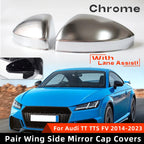 Chrome Side Wing Mirror Cap Covers for Audi TT TTS (2014–2023)