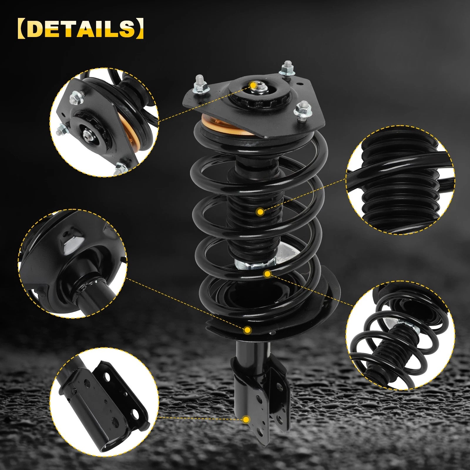 Set of 2 Front Complete Struts with Springs for Chevrolet Venture (1997–2005)