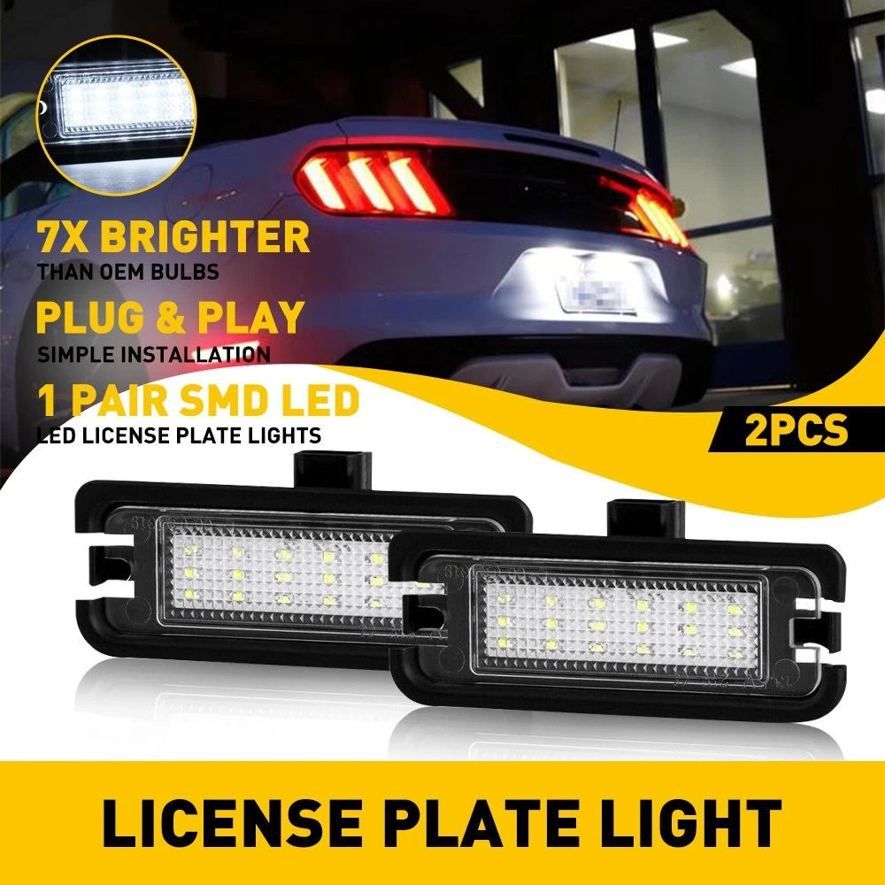 2X LED License Plate Light Bulbs for Ford Mustang (2015-2021)