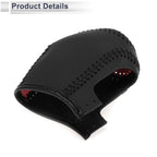 Gear Shift Knob Cover for Toyota Camry (2019–2022) Red Carbon Fiber Black