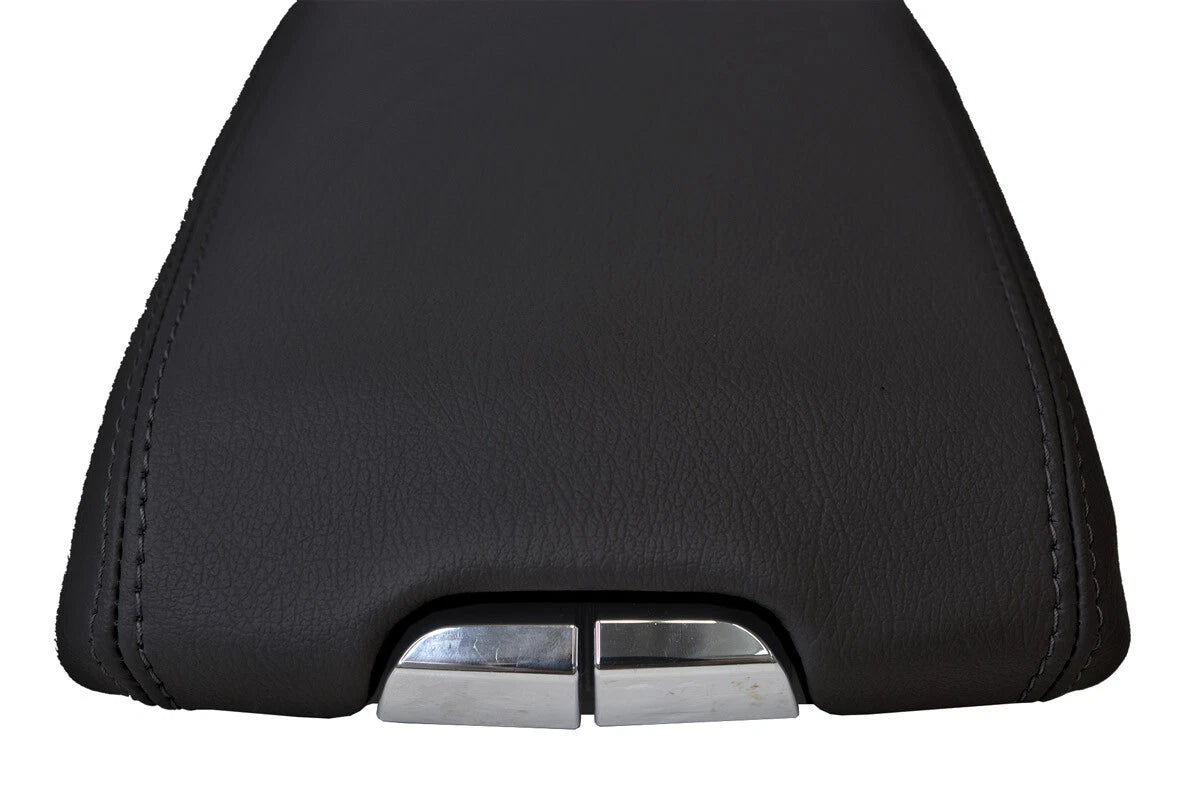 Leather Center Console Lid Armrest Cover for Cadillac SRX (2010–2016) Black