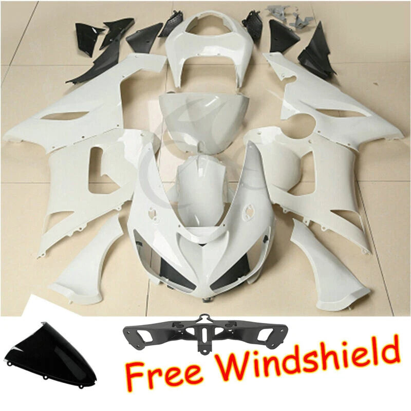 Fairings Bodywork Kit & Stay Bracket for Kawasaki Ninja ZX6R (2005–2006)