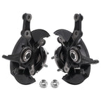 Pair Front Steering Knuckle & Wheel Hub Bearing for Honda Civic DX (1984–1987)