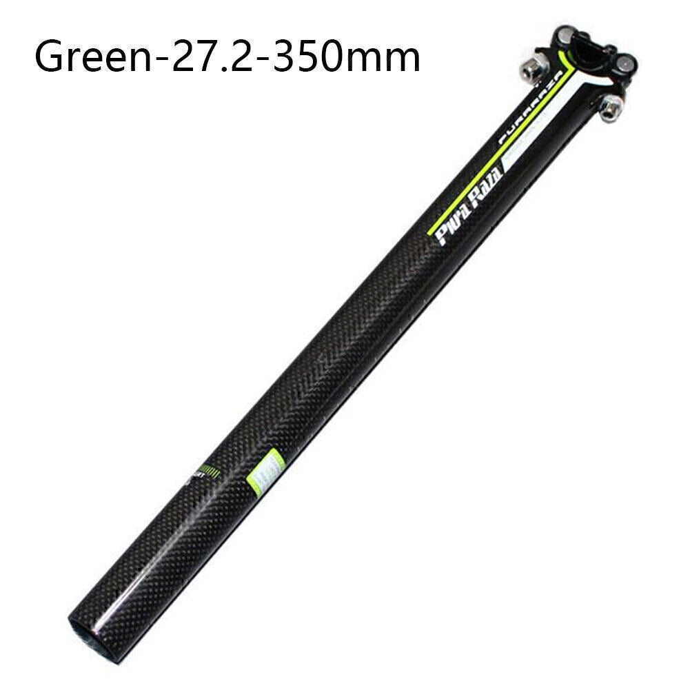 27.2mm Carbon Fiber Bike Seatpost for MTB Road Bicycle (350mm)