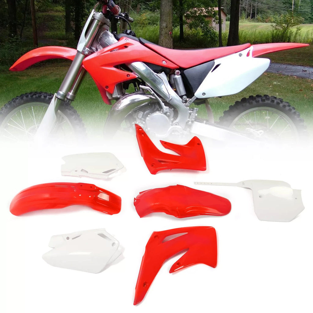 Restyled Plastic Kit for Honda CR85R CR85RB (2003–2007) - Shrouds, Fenders, Plates