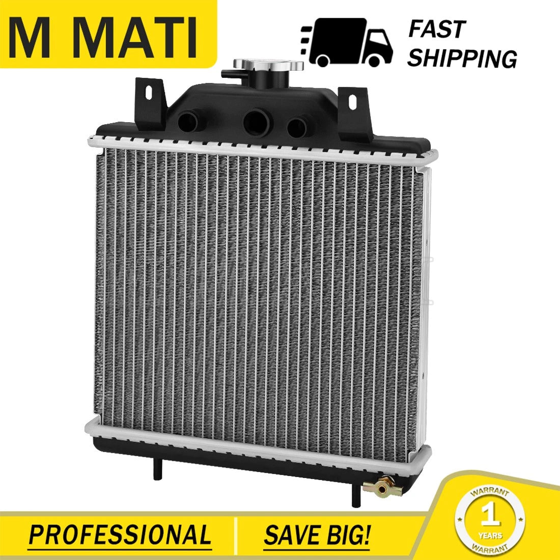 Radiator w/ Cap for Polaris Scrambler Sportsman 400 400L 500 Magnum 425 (1995–2006)