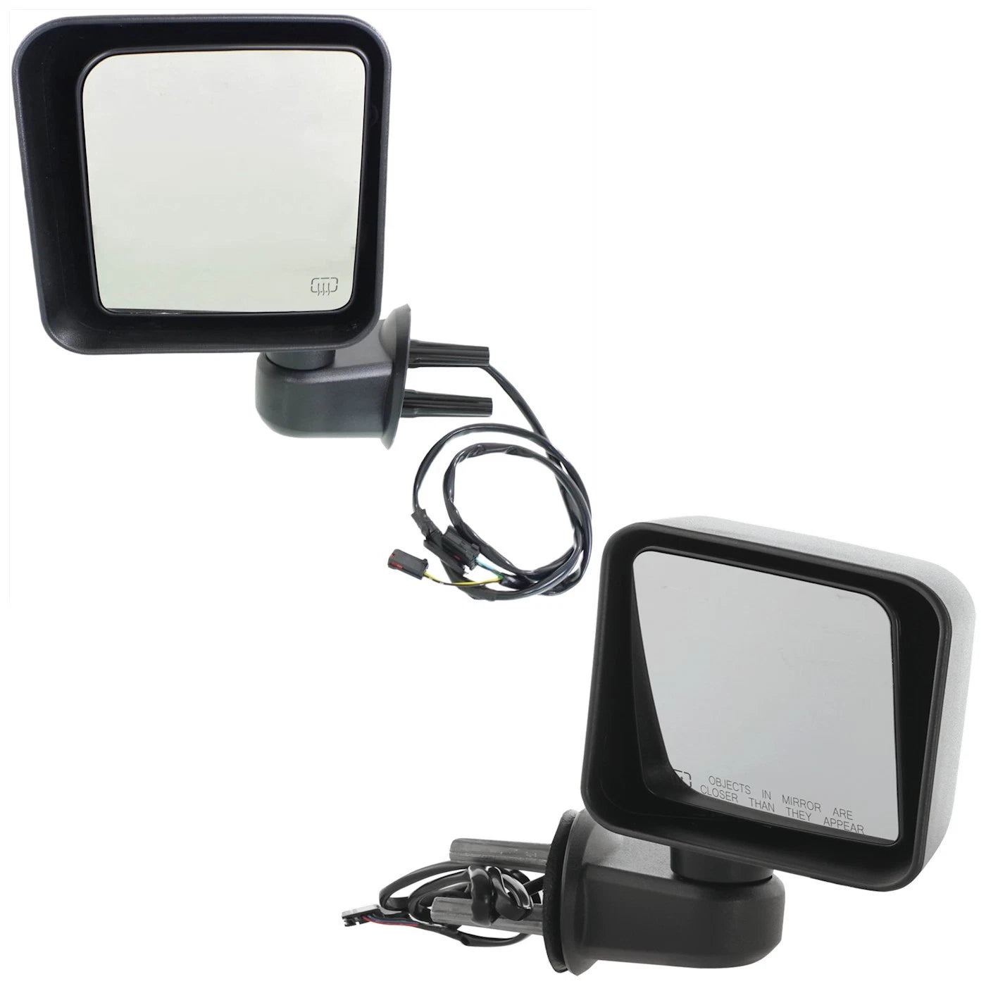 Set of 2 Heated Mirrors for Jeep Wrangler JK