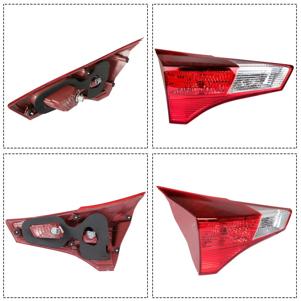 Set of 2 Rear Chrome Tail Lights for Toyota RAV4 (2013-2015)