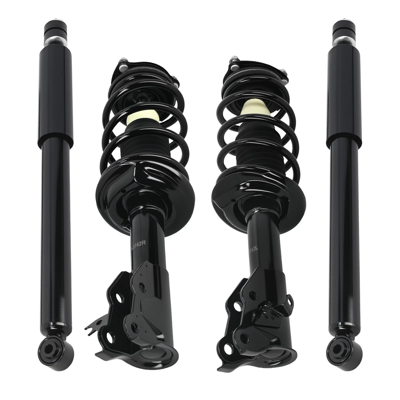 Front Struts w/ Coil Springs & Rear Shocks for Honda Civic (2006–2011)