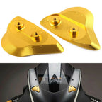 Rearview Mirror Block Off Plates for Yamaha YZF-R6 (2017–2024) - Gold