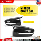 2X Carbon Fiber Side Mirror Cover Caps for BMW G15 G20 G21 G22 G30 (2019–2021)