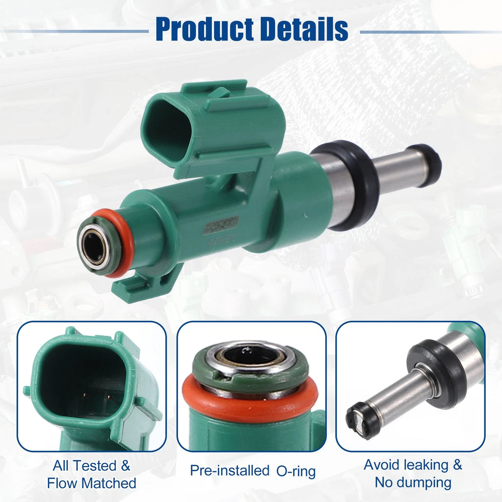 Set of 4 Fuel Injector Nozzles for Lexus GS460 (2009–2011) 23250-38050