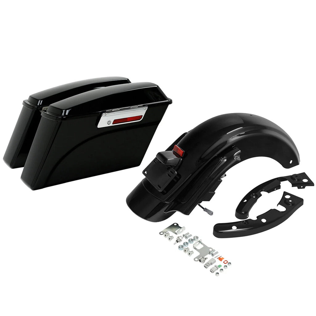 Hard Saddlebags Smoke LED Rear Fender for Harley Touring Road King (2009–2013)