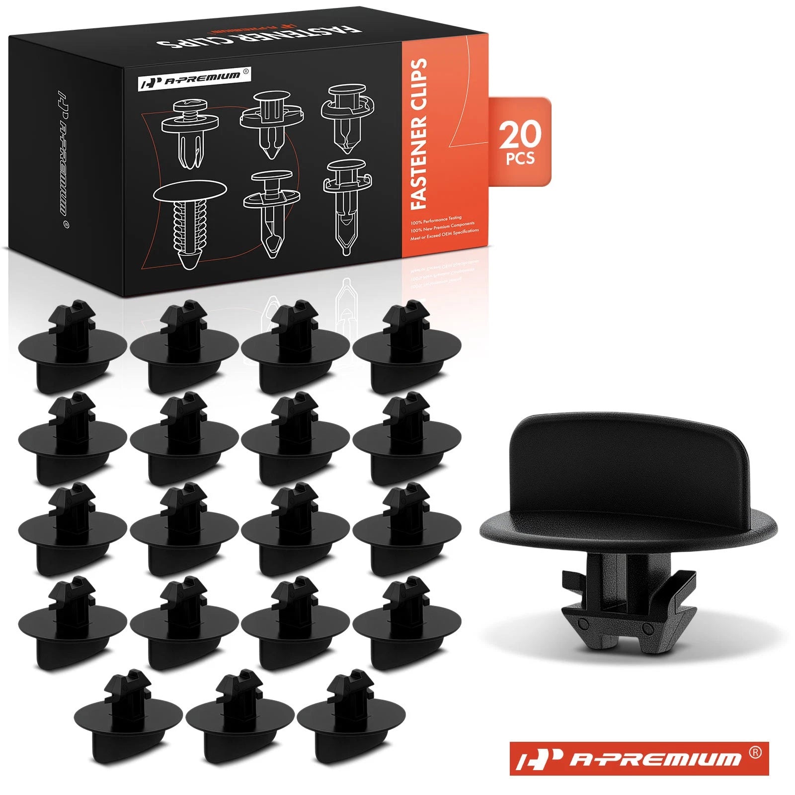 20Pcs Nylon Bumper Lower Deflector Clips for Jeep WK WK2 (2005–2021)