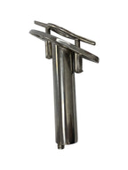 6" Cleat with Rod Holder for Various Boats (15 Degree, Stainless Steel)