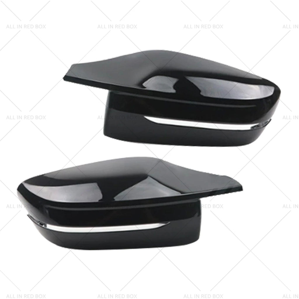 Gloss Black M Style Wing Mirror Cap Covers for BMW G20 G21 G22 G26 (2019–2023)