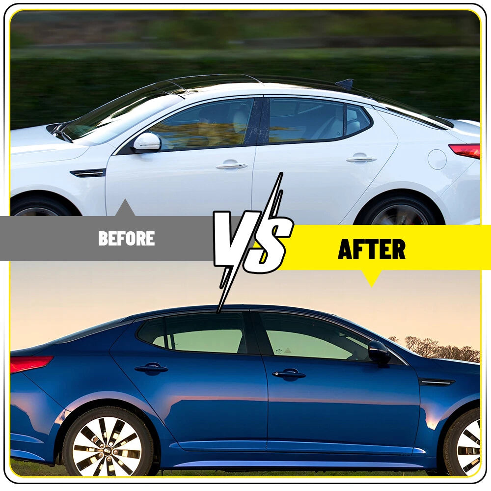 Glossy Black Door Window Pillar Posts Trim for Kia Optima (2011–2015)