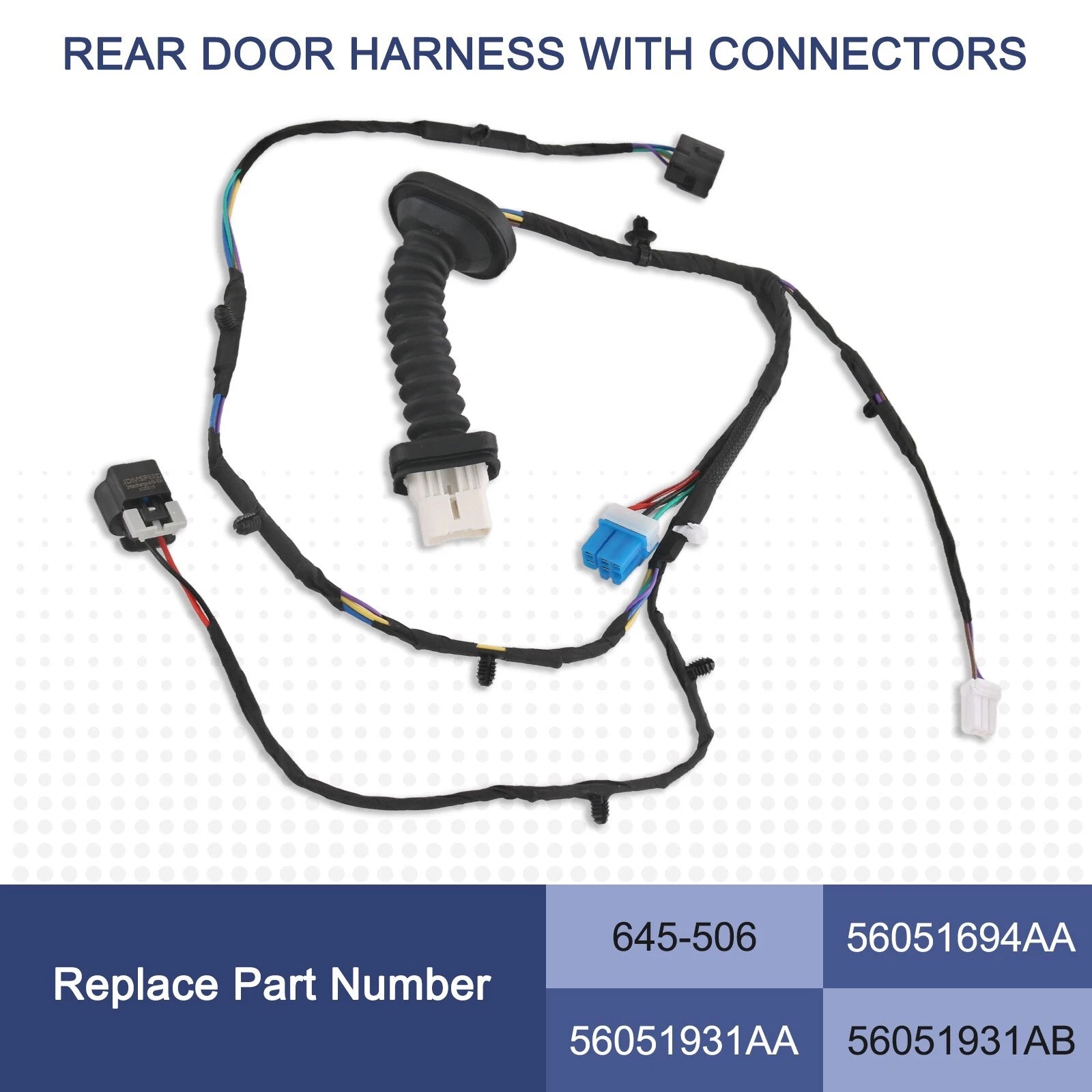Rear Door Wiring Harness for Dodge Ram 1500/2500/3500 (2004-2010)
