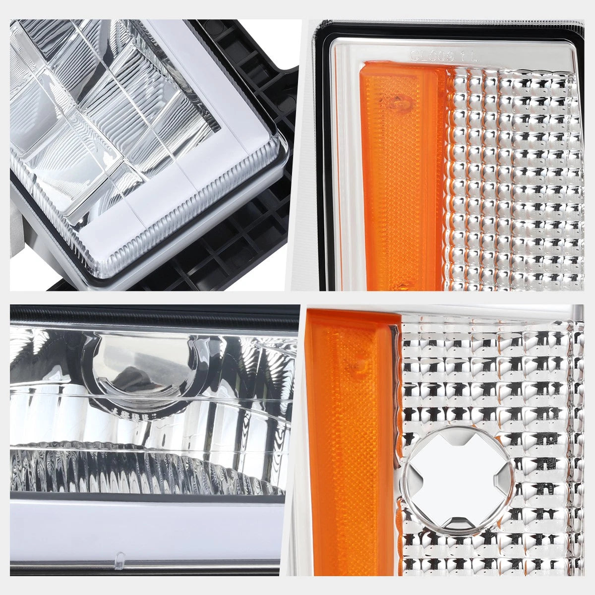 5Pcs Smoked LED Cab Roof Running Lights for Dodge Ram (1999–2001)