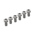 6pcs M6x15mm Titanium Torx Head Flange Screws for Motor Bike/Bicycle